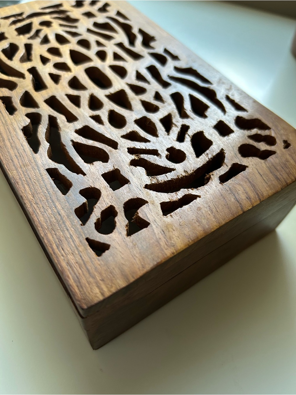Wooden Decorative Storage Box - Brown